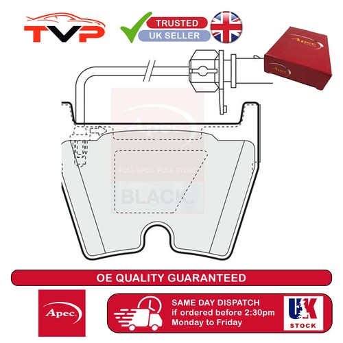 Apec brake pads set - pads, audi
