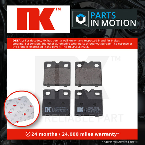 Brake pads set fits - brake, audi