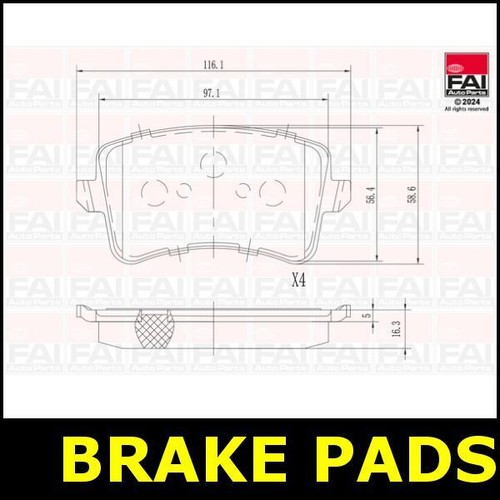 Brake pads rear - brake, a4