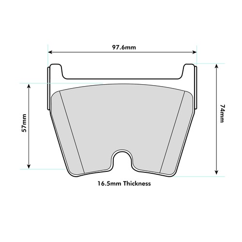 Pbs prorace front brake - pbs, pads